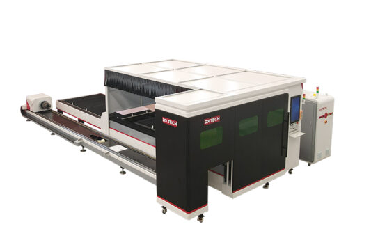 Máquina de corte por láser para láminas y tubos de metal con mesa protectora de la serie SLT